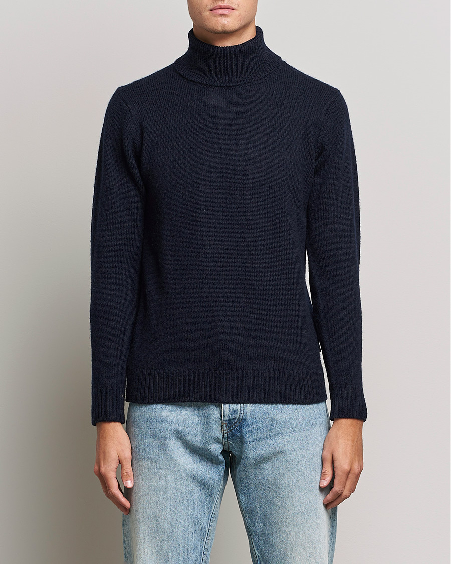 Herre | Gensere | Peregrine | Maker's Stitch Merino Polo Navy