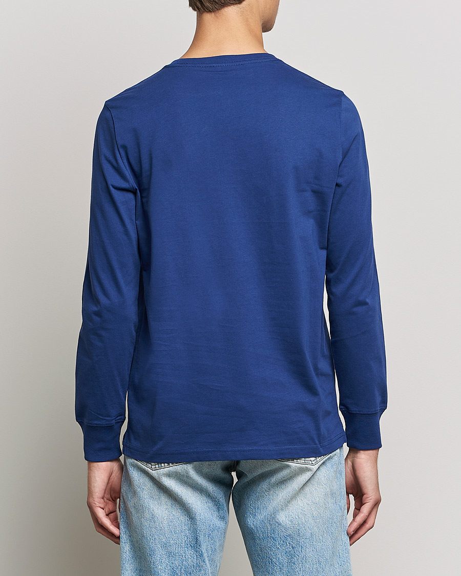Herre | T-Shirts | PS Paul Smith | Zebra Organic Cotton Long Sleeve T-Shirt Navy