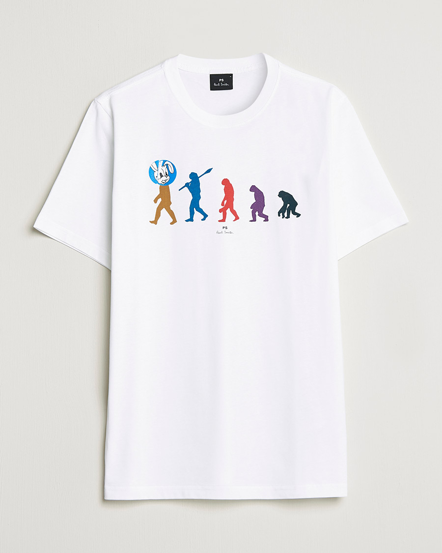 Herre | T-Shirts | PS Paul Smith | Evolution Cotton T-Shirt White