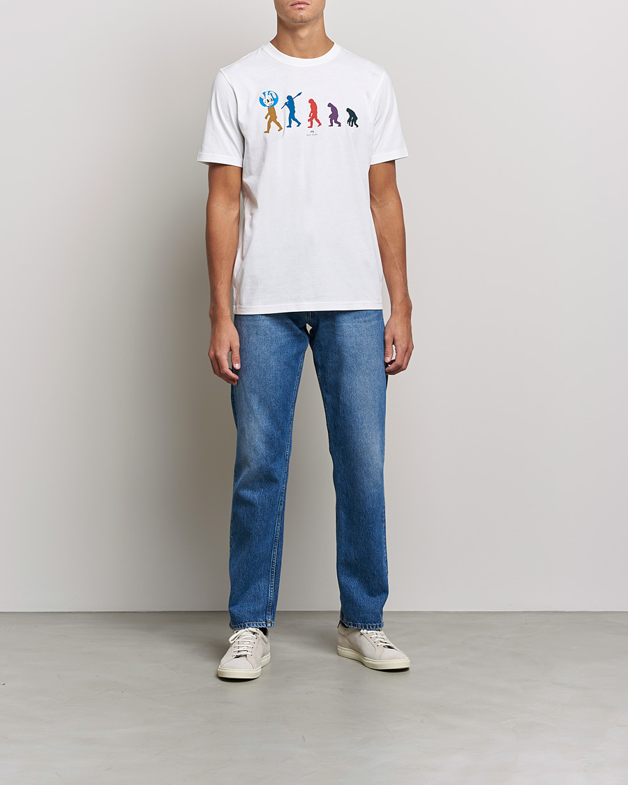 Herre | T-Shirts | PS Paul Smith | Evolution Cotton T-Shirt White