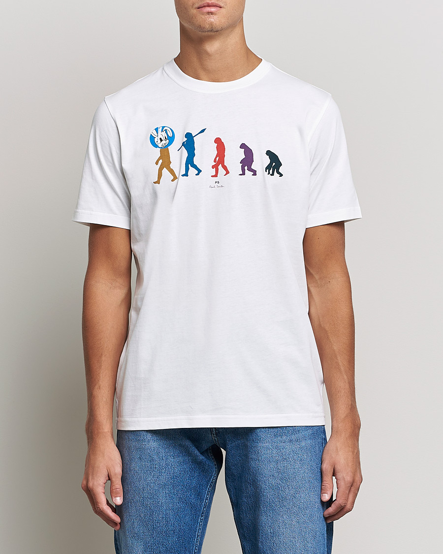 Herre | T-Shirts | PS Paul Smith | Evolution Cotton T-Shirt White