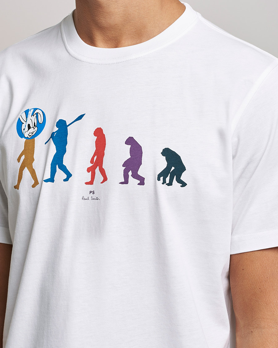Herre | T-Shirts | PS Paul Smith | Evolution Cotton T-Shirt White
