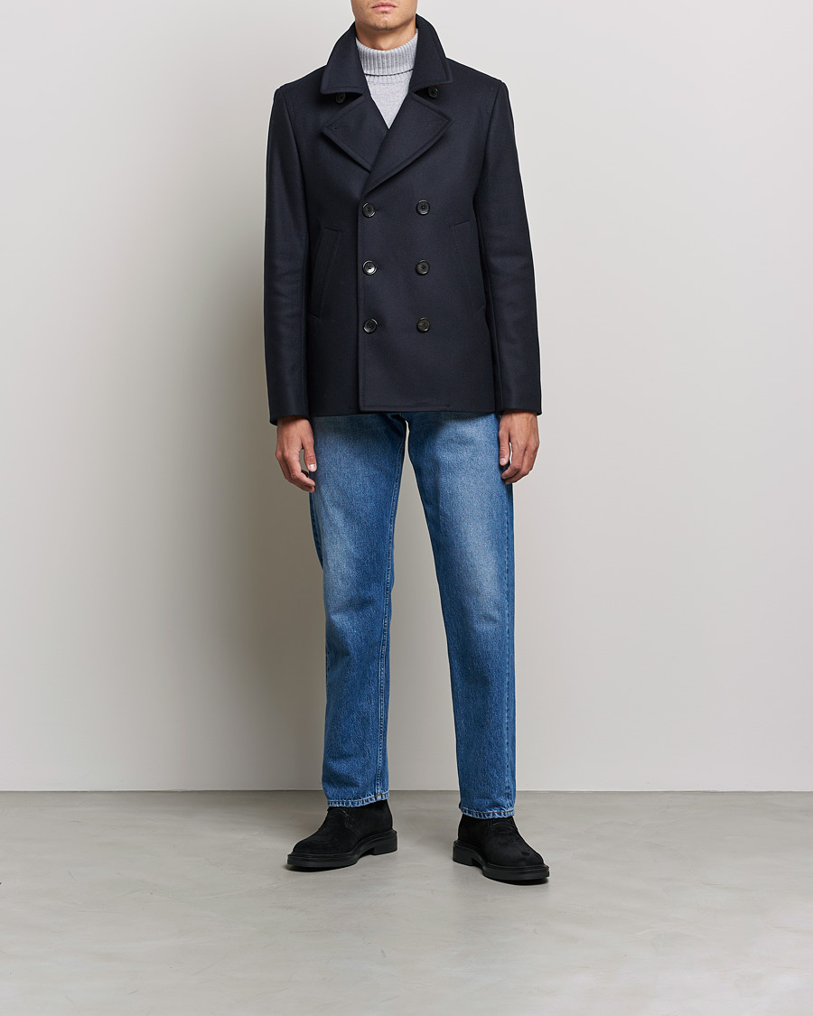 Herre | Jakker | PS Paul Smith | Wool Peacoat Navy