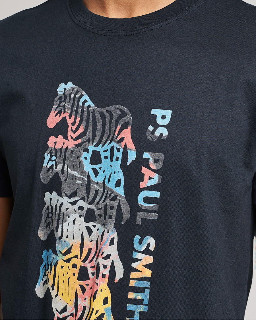 Herre | T-Shirts | PS Paul Smith | Zebra T-Shirt Navy