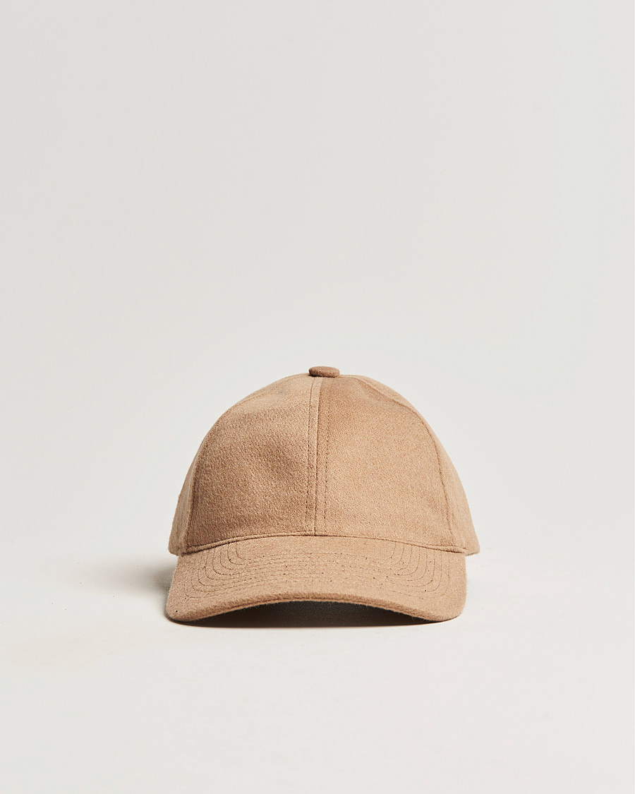 Herre | Hatter og capser | Varsity Headwear | Cashmere Soft Front Baseball Cap Camel