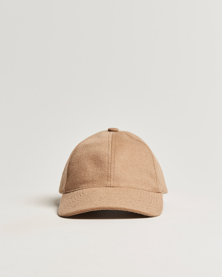 Herre | Hatter og capser | Varsity Headwear | Cashmere Soft Front Baseball Cap Camel