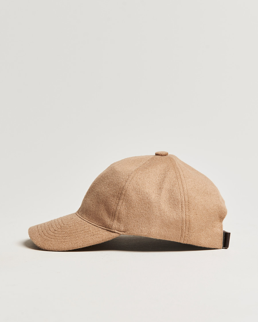 Herre | Hatter og capser | Varsity Headwear | Cashmere Soft Front Baseball Cap Camel