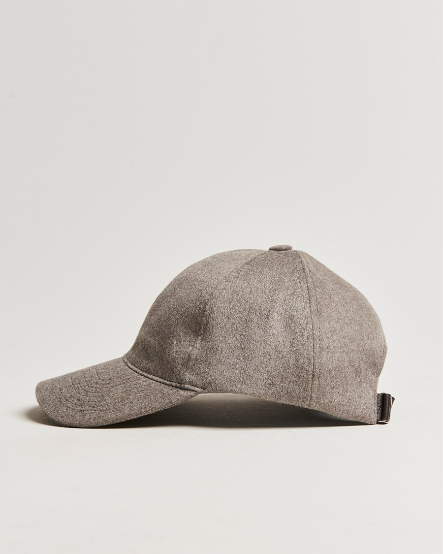 Herre | Hatter og capser | Varsity Headwear | Cashmere Soft Front Baseball Cap Marble Beige