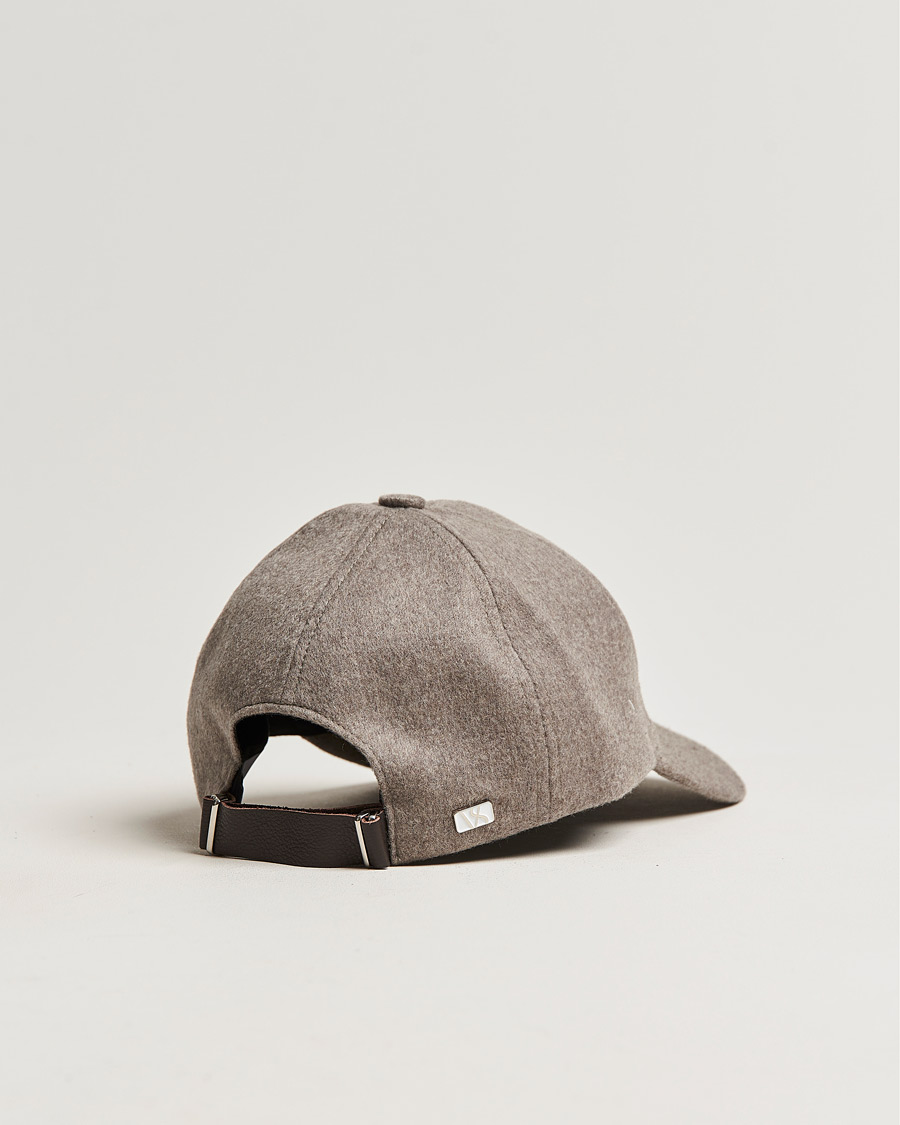 Herre | Hatter og capser | Varsity Headwear | Cashmere Soft Front Baseball Cap Marble Beige