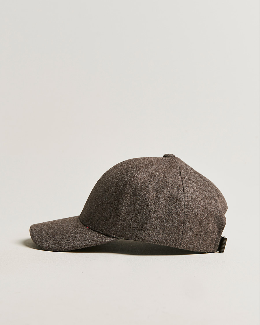 Herre | Varsity Headwear Flannel Baseball Cap Taupe Brown | Varsity Headwear | Flannel Baseball Cap Taupe Brown