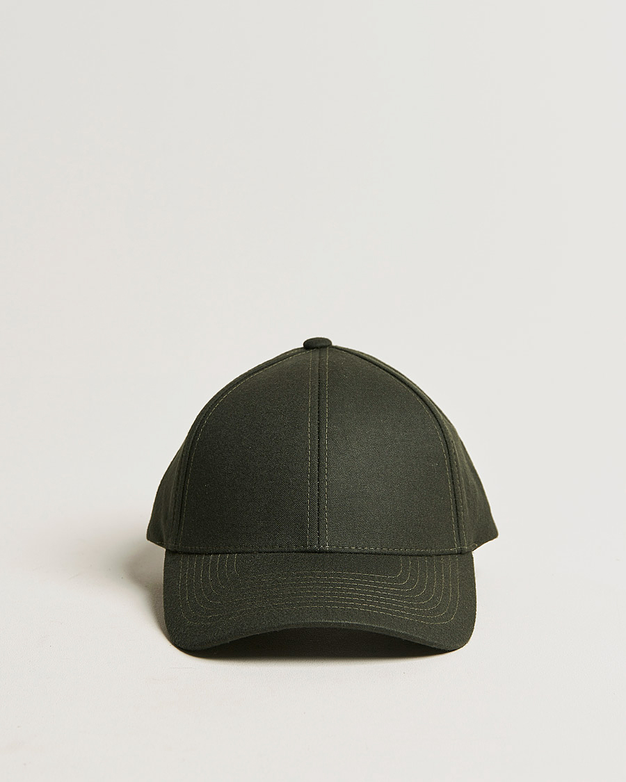 Herre | Varsity Headwear Wool Tech Baseball Cap Green | Varsity Headwear | Wool Tech Baseball Cap Green