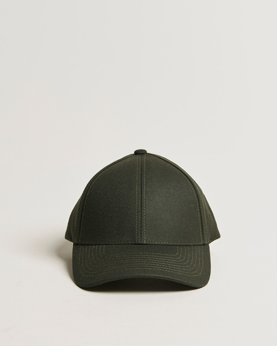 Herre | Contemporary Creators | Varsity Headwear | Wool Tech Baseball Cap Green