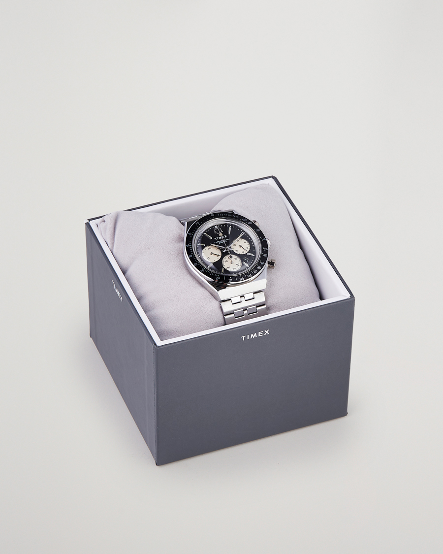 Herre | Timex Q Chronograph 40mm Black Dial | Timex | Q Chronograph 40mm Black Dial