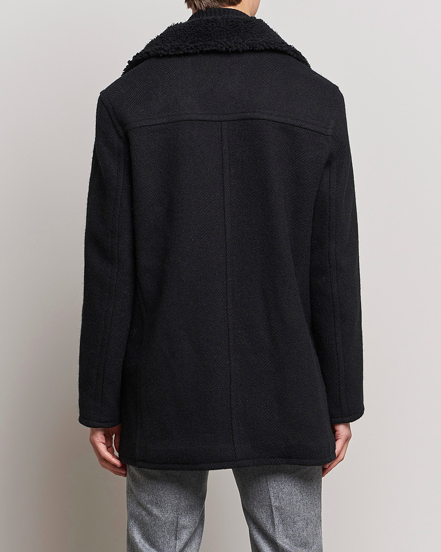 Herre | Jakker | Private White V.C. | The Shearling Car Coat Navy