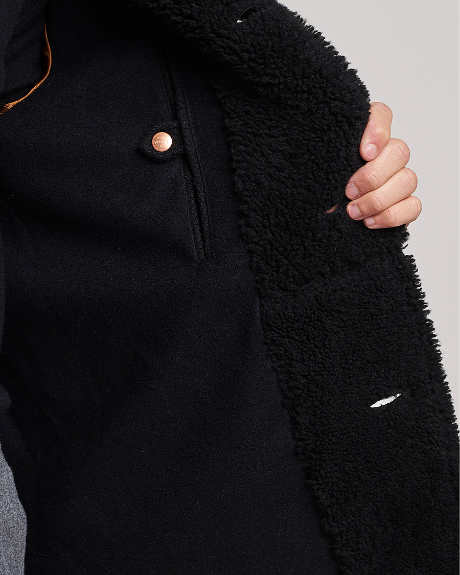 Herre | Jakker | Private White V.C. | The Shearling Car Coat Navy