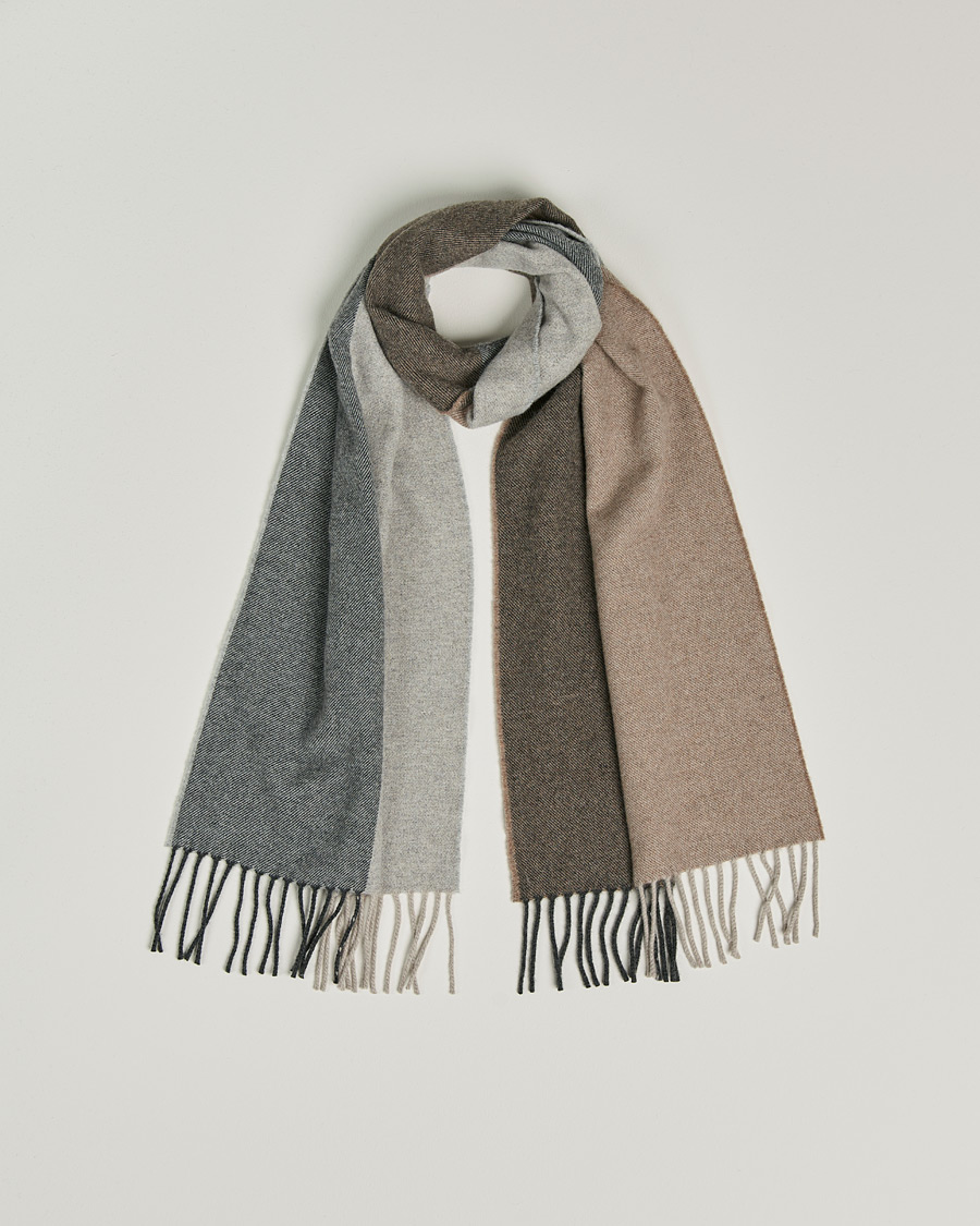 Herre | Begg & Co Brook Recycled Cashmere/Merino Scarf Natural | Begg & Co | Brook Recycled Cashmere/Merino Scarf Natural