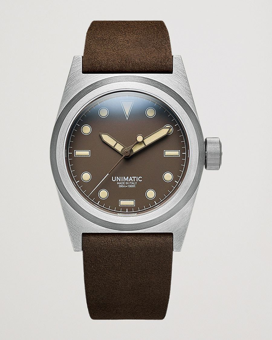 Herre | UNIMATIC Modello Due Field Watch Mocha Brown | UNIMATIC | Modello Due Field Watch Mocha Brown
