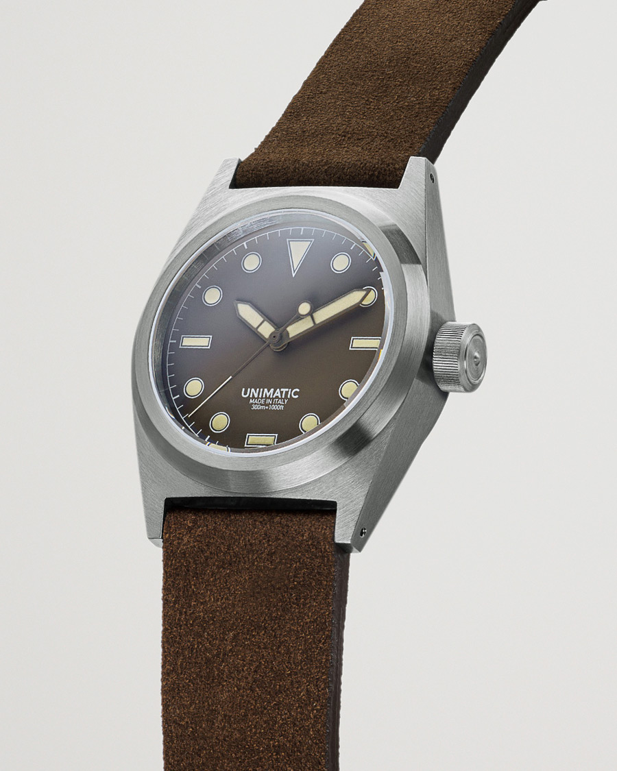 Herre | UNIMATIC Modello Due Field Watch Mocha Brown | UNIMATIC | Modello Due Field Watch Mocha Brown