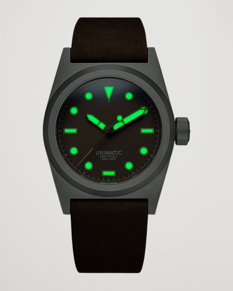 Herre | UNIMATIC Modello Due Field Watch Mocha Brown | UNIMATIC | Modello Due Field Watch Mocha Brown
