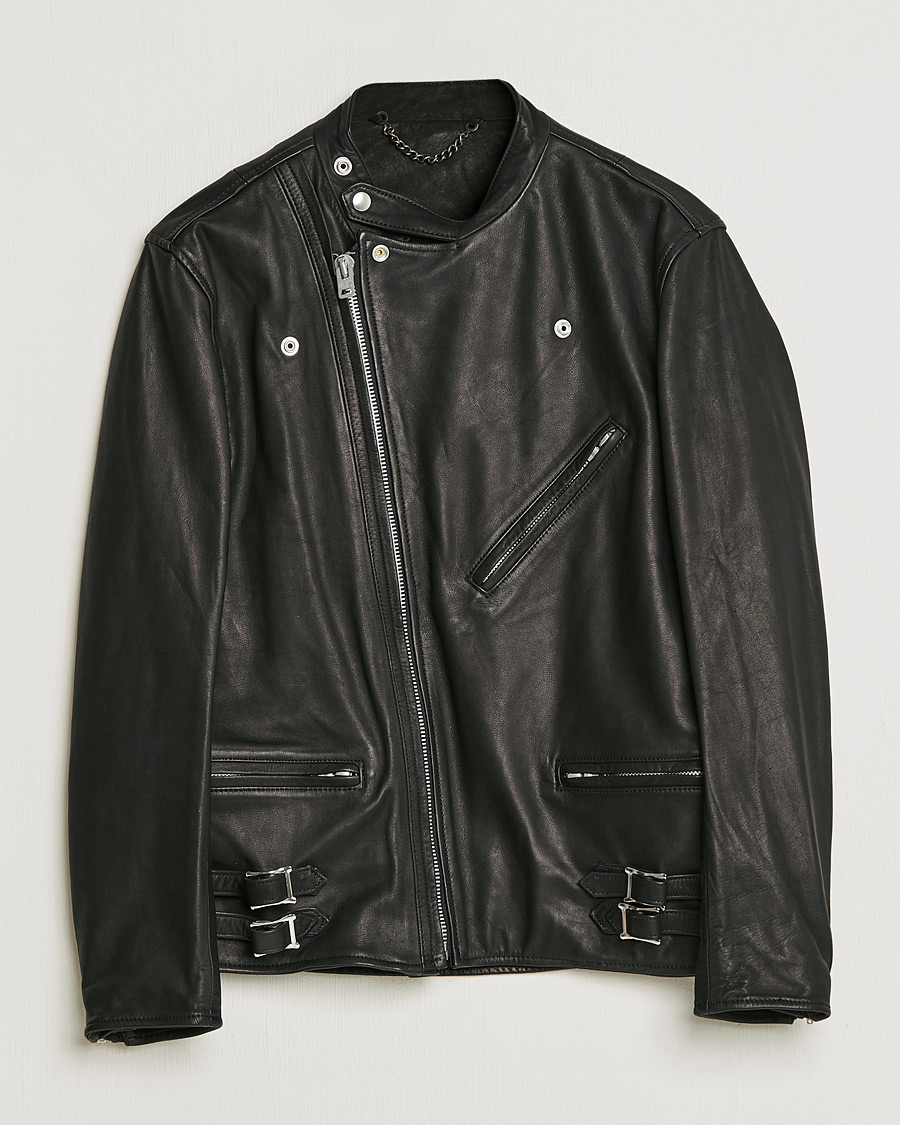 Herre | | Beams F | Riders Leather Jacket Black