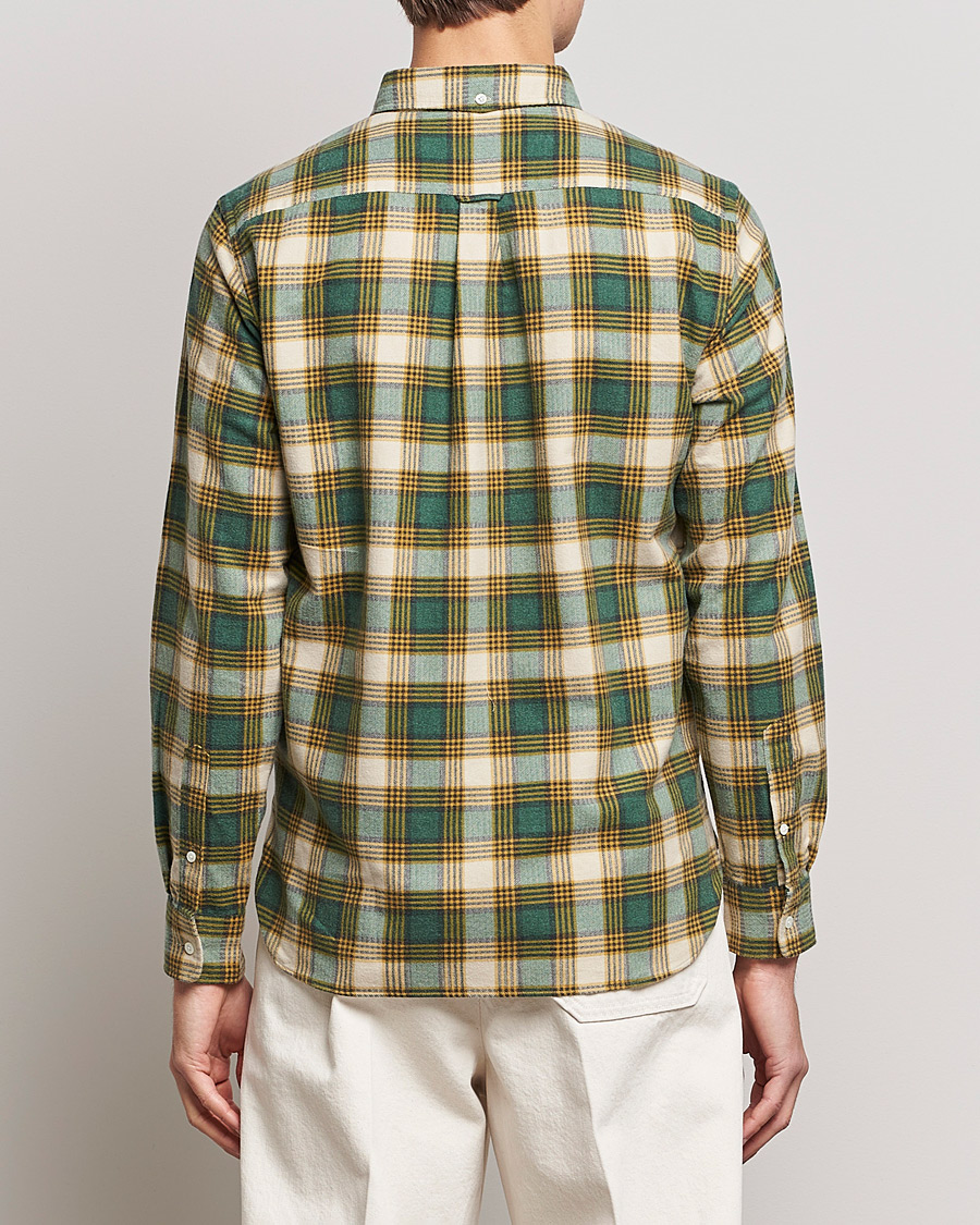 Herre | Skjorter | BEAMS PLUS | Flannel Button Down Shirt Green Check