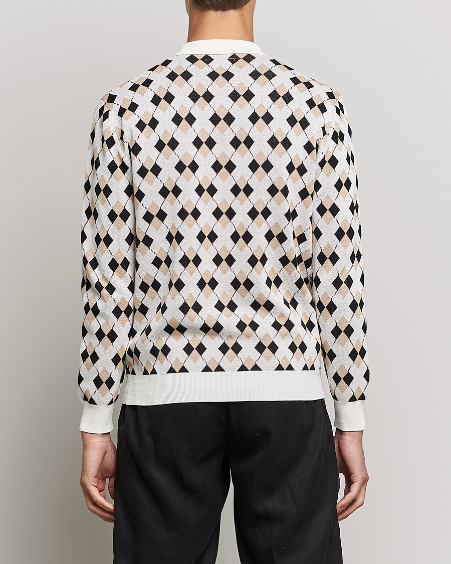 Herre | Gensere | BEAMS PLUS | Argyle Knitted Polo Off White