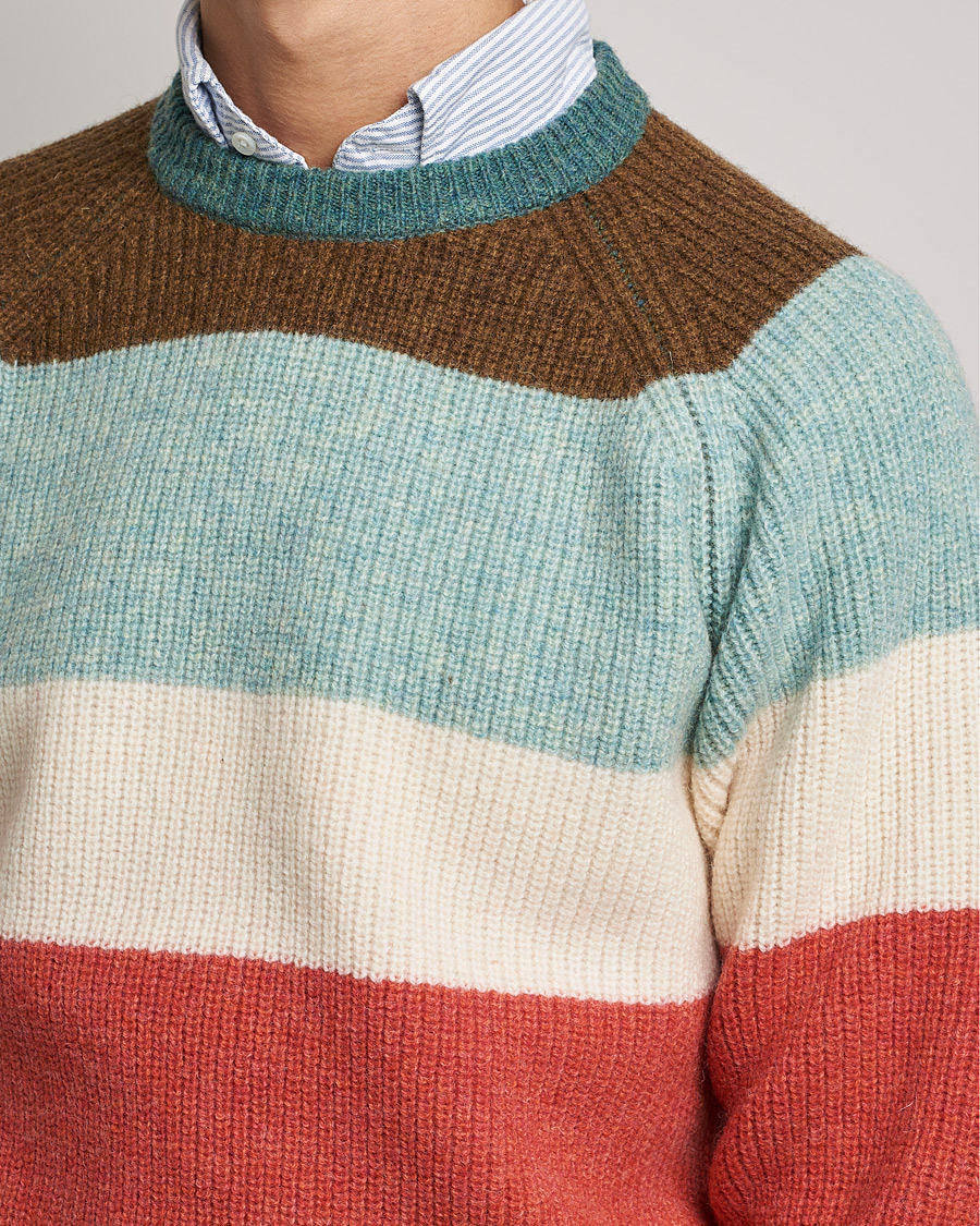 Herre | Gensere | BEAMS PLUS | Block Stripe Sweater Multi Stripe