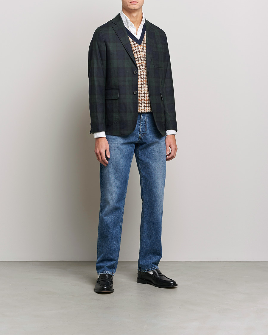 Herre | Dressjakker | BEAMS PLUS | Flannel Blazer Blackwatch