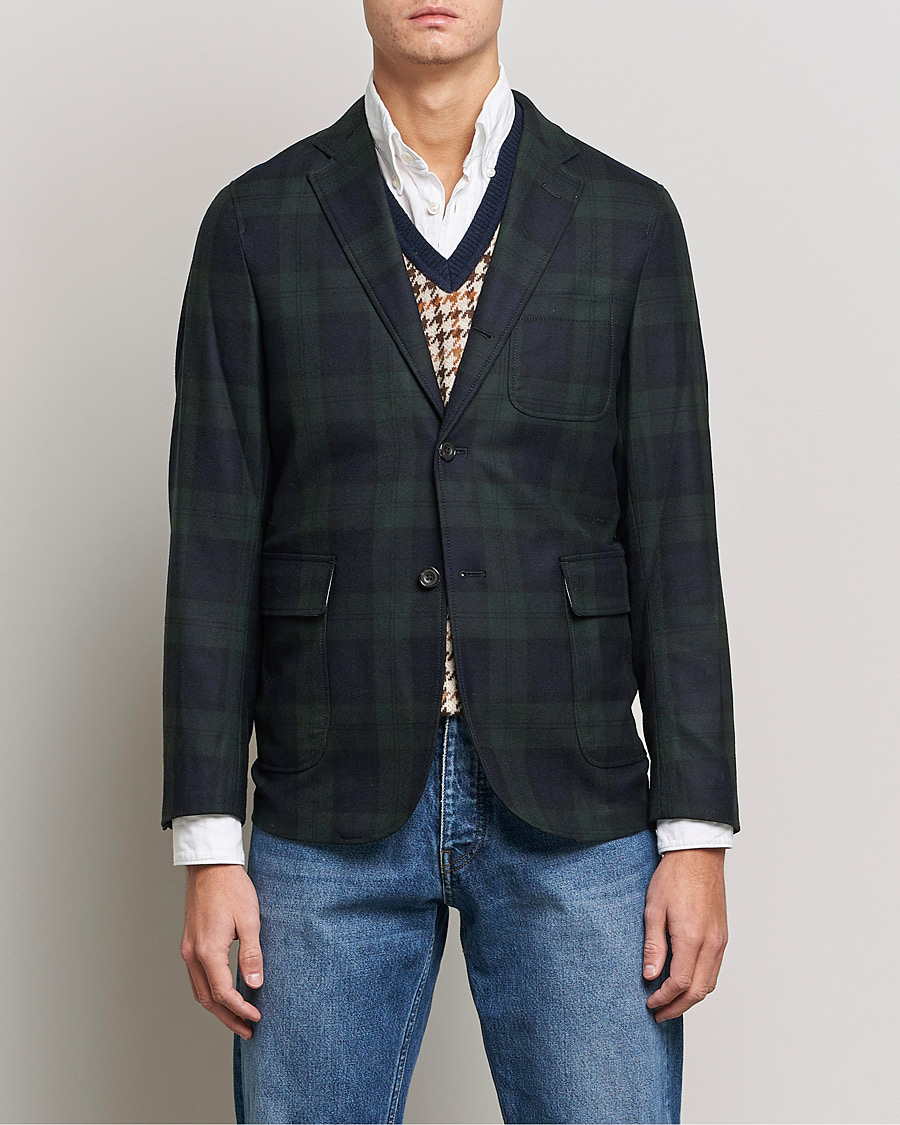 Herre | Dressjakker | BEAMS PLUS | Flannel Blazer Blackwatch