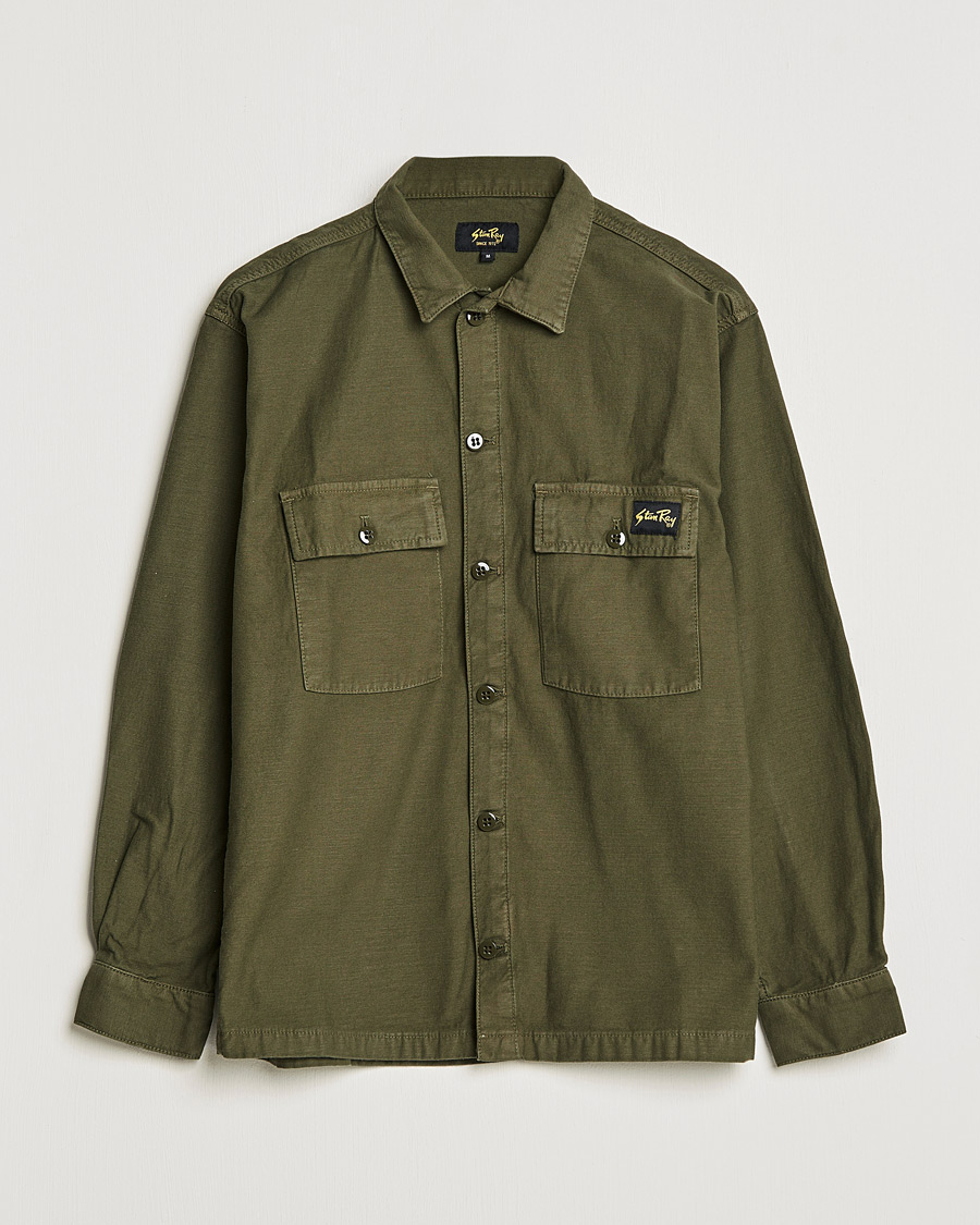 Herre | Skjorter | Stan Ray | CPO Sateen Overshirt Dark Olive