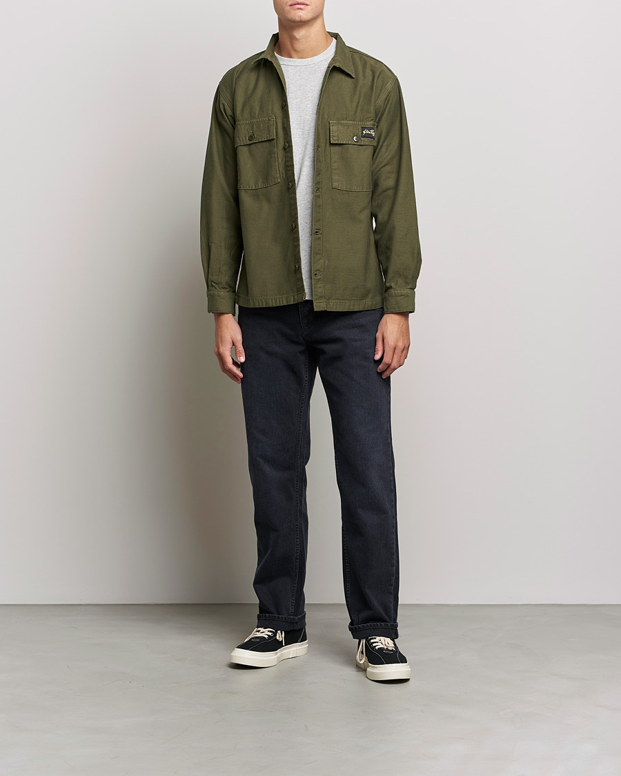 Herre | Skjorter | Stan Ray | CPO Sateen Overshirt Dark Olive