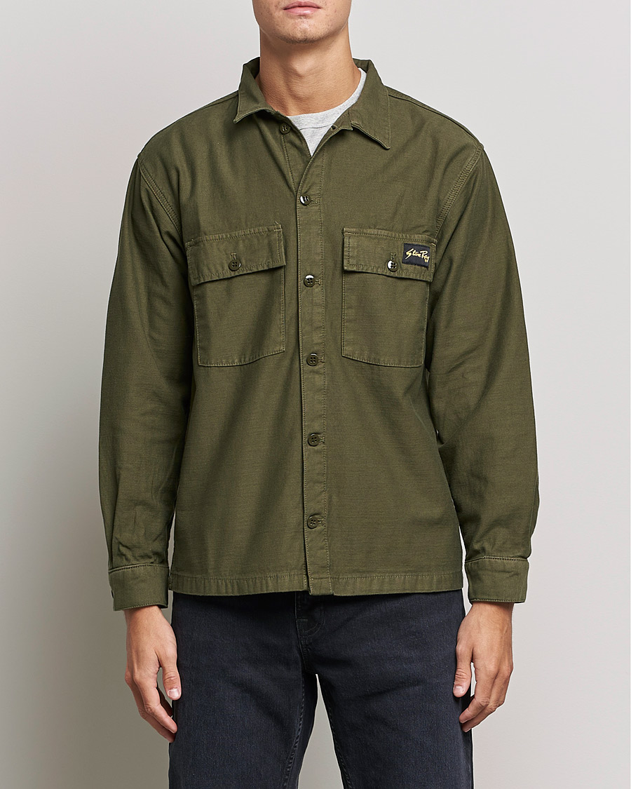 Herre | Skjorter | Stan Ray | CPO Sateen Overshirt Dark Olive