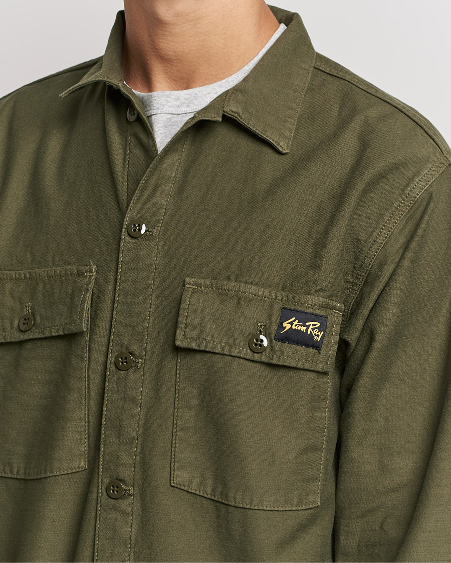 Herre | Skjorter | Stan Ray | CPO Sateen Overshirt Dark Olive