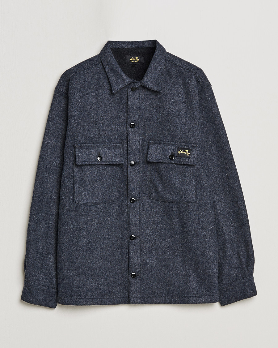 Herre | Skjorter | Stan Ray | CPO Wool Overshirt Mid Grey