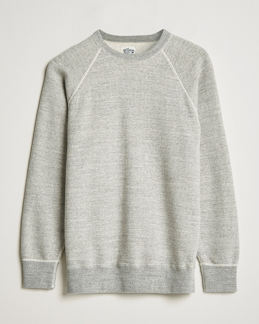 Herre | Gensere | orSlow | Loop Wheel Sweatshirt Heather Grey