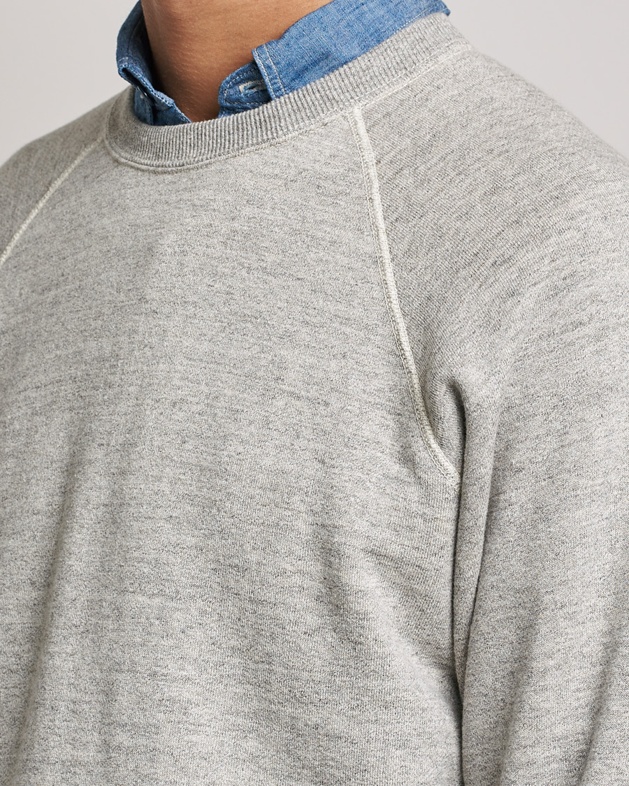 Herre | Gensere | orSlow | Loop Wheel Sweatshirt Heather Grey