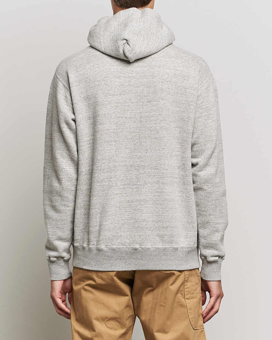 Herre | Gensere | orSlow | Loop Wheel Hooded Sweatshirt Heather Grey