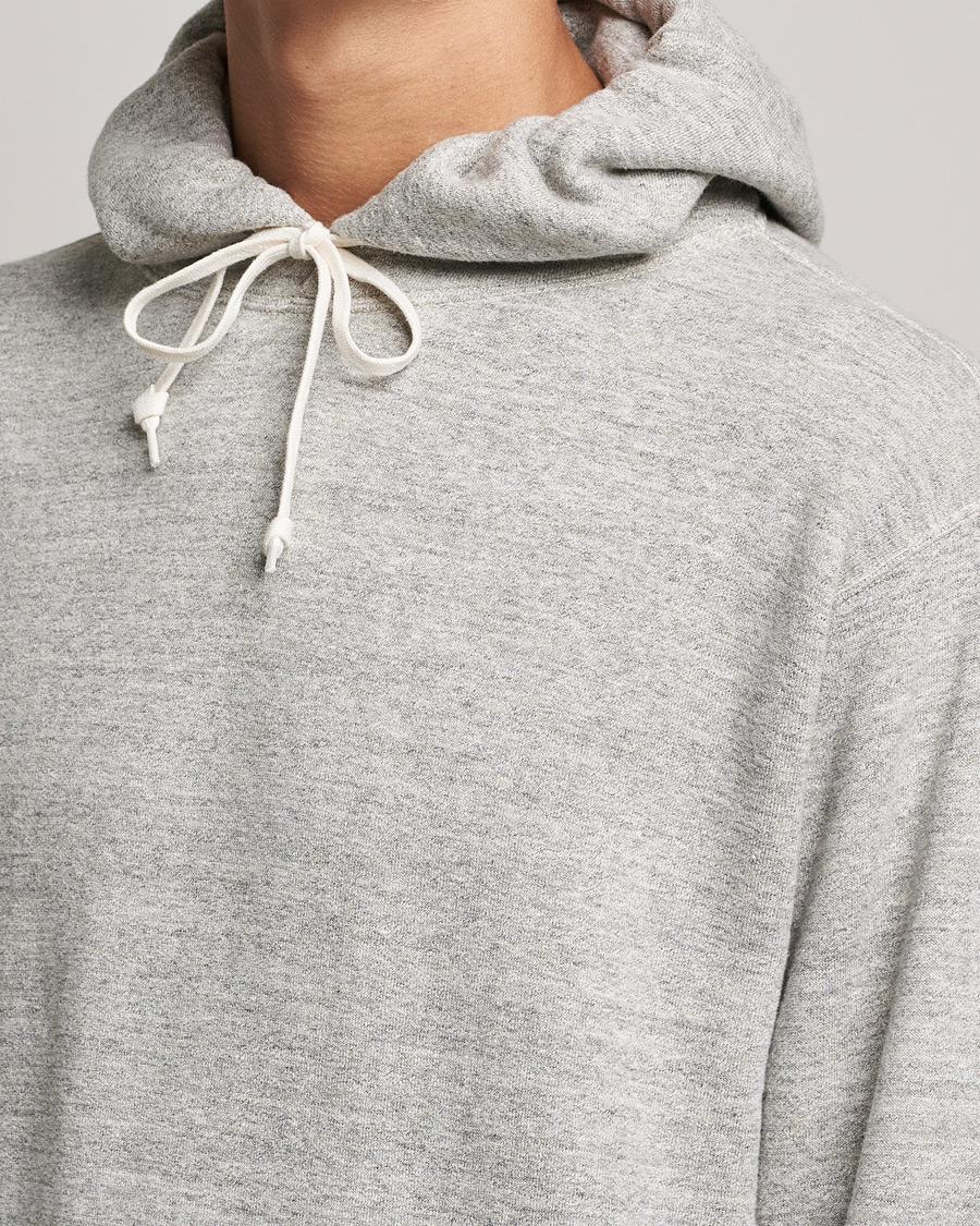 Herre | Gensere | orSlow | Loop Wheel Hooded Sweatshirt Heather Grey