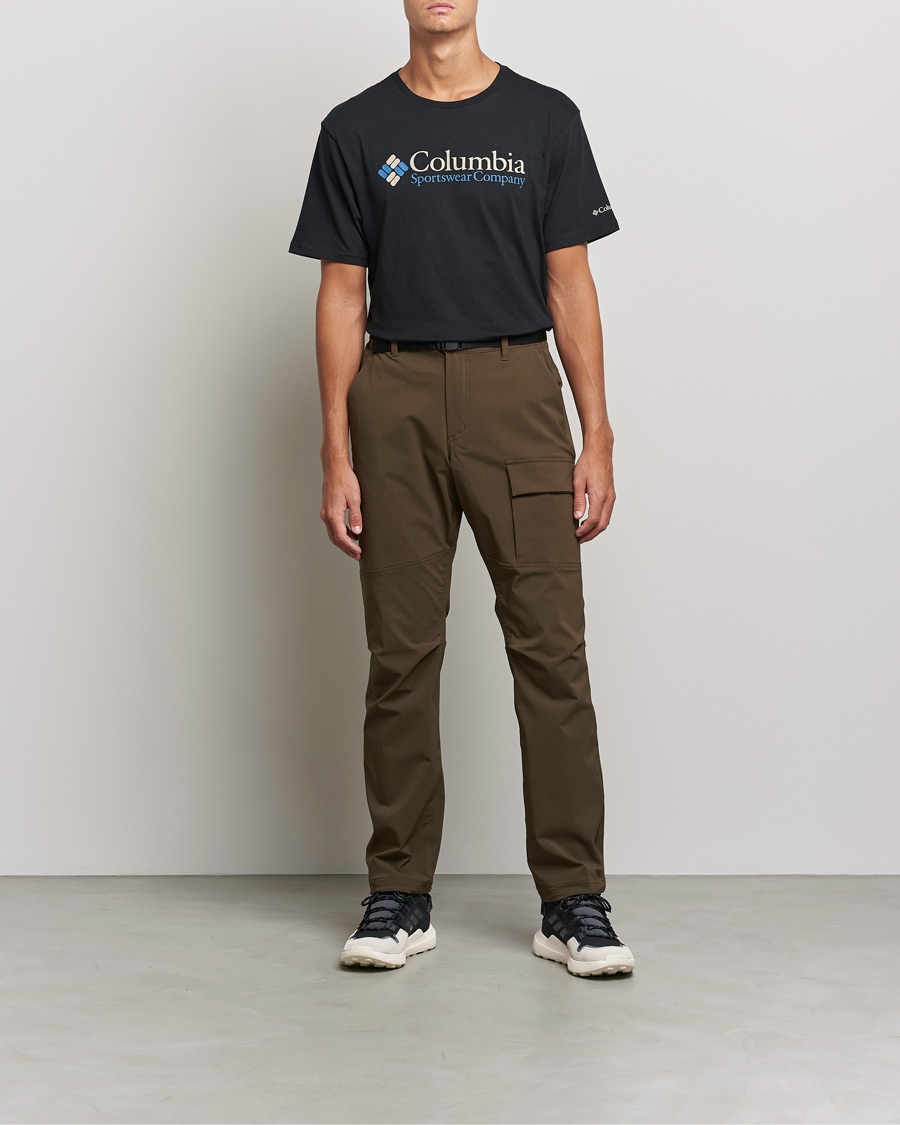 Herre | American Heritage | Columbia | Basic Logo Short Sleeve T-Shirt Black