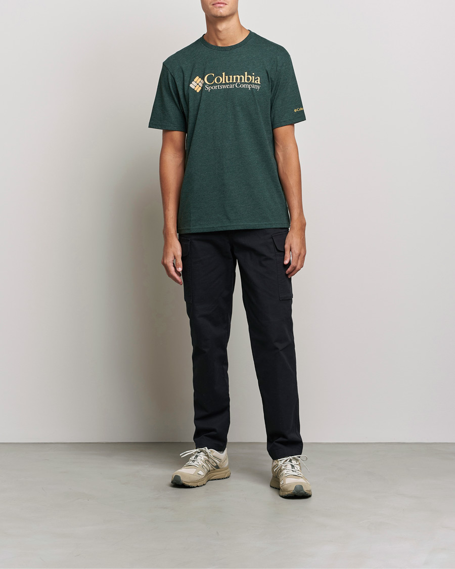 Herre | American Heritage | Columbia | Basic Logo Short Sleeve T-Shirt Spruce Heather