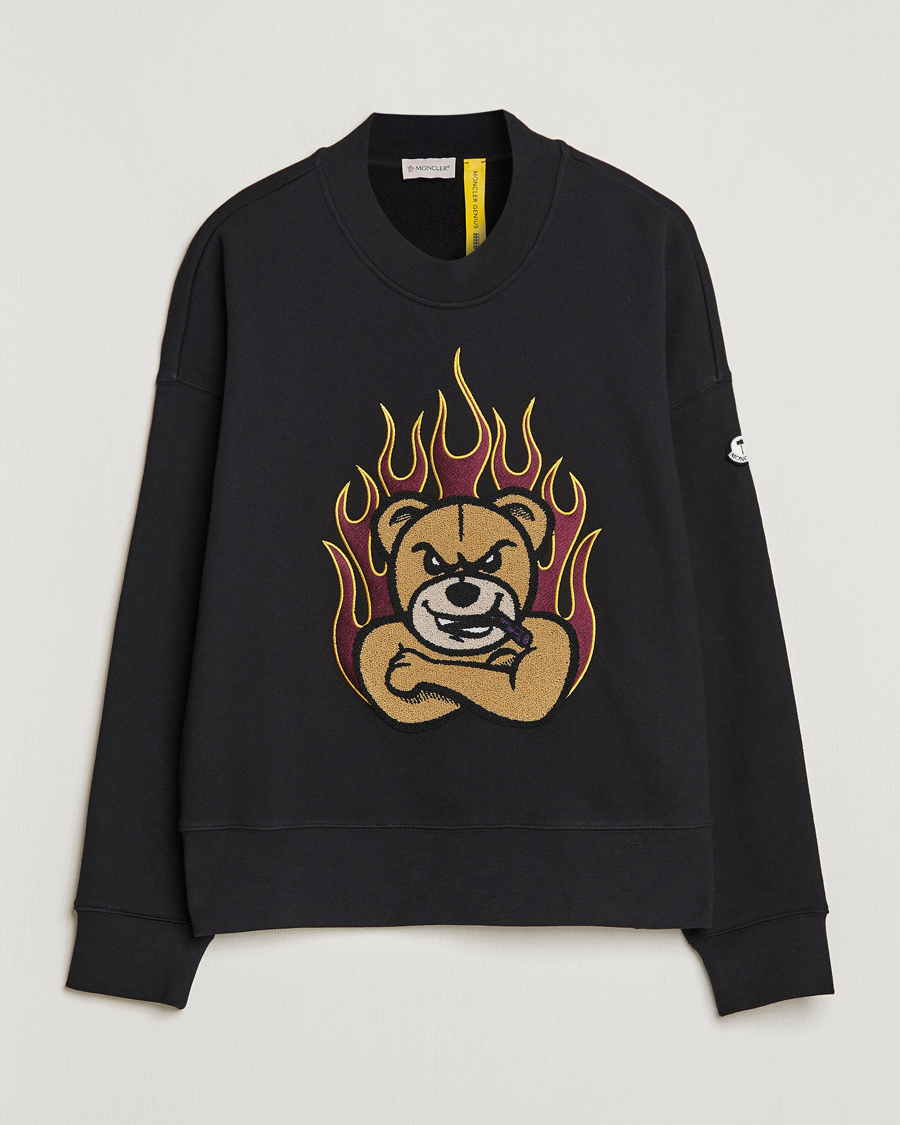Herre | Gensere | Moncler Genius | 8 Palm Angels Bear Motif Sweatshirt Black