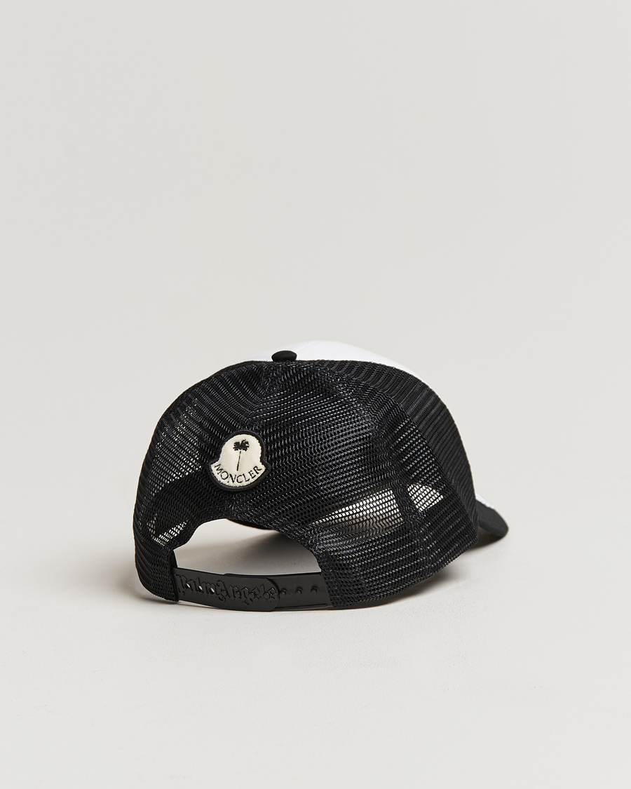 Herre | 8 Moncler Genius Palm Angels Bear Motif Baseball Cap White/Black | Moncler Genius | 8 Palm Angels Bear Motif Baseball Cap White/Black