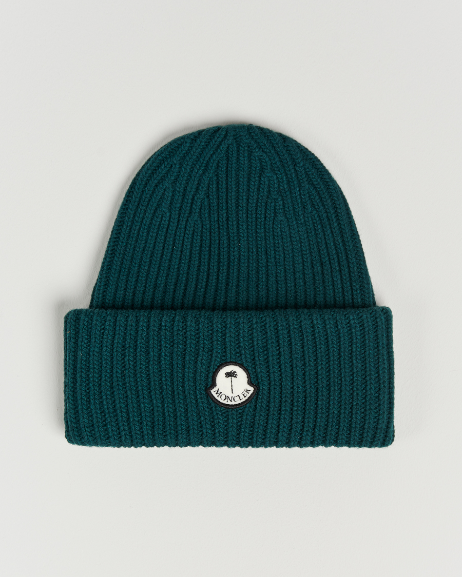 Herre | 8 Moncler Genius Palm Angels Wool Beanie Green | Moncler Genius | 8 Palm Angels Wool Beanie Green