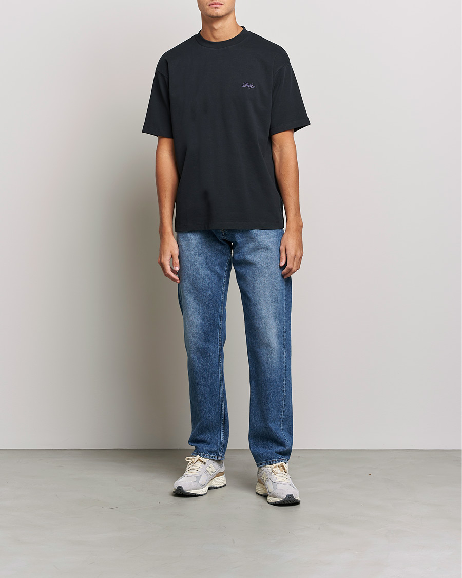 Herre | T-Shirts | Drôle de Monsieur | Signature T-Shirt Black