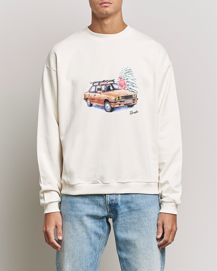 Herre | Gensere | Drôle de Monsieur | Departe Ski Sweatshirt Off White
