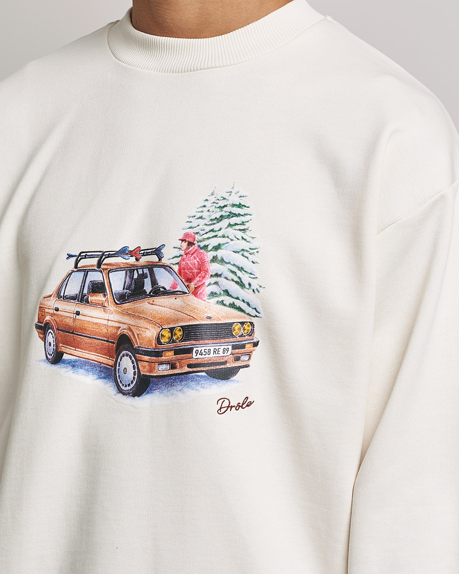 Herre | Gensere | Drôle de Monsieur | Departe Ski Sweatshirt Off White