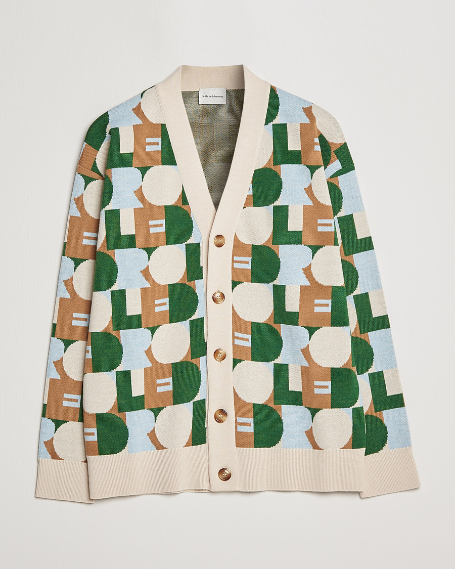 Herre | Gensere | Drôle de Monsieur | Le Cardigan White/Beige