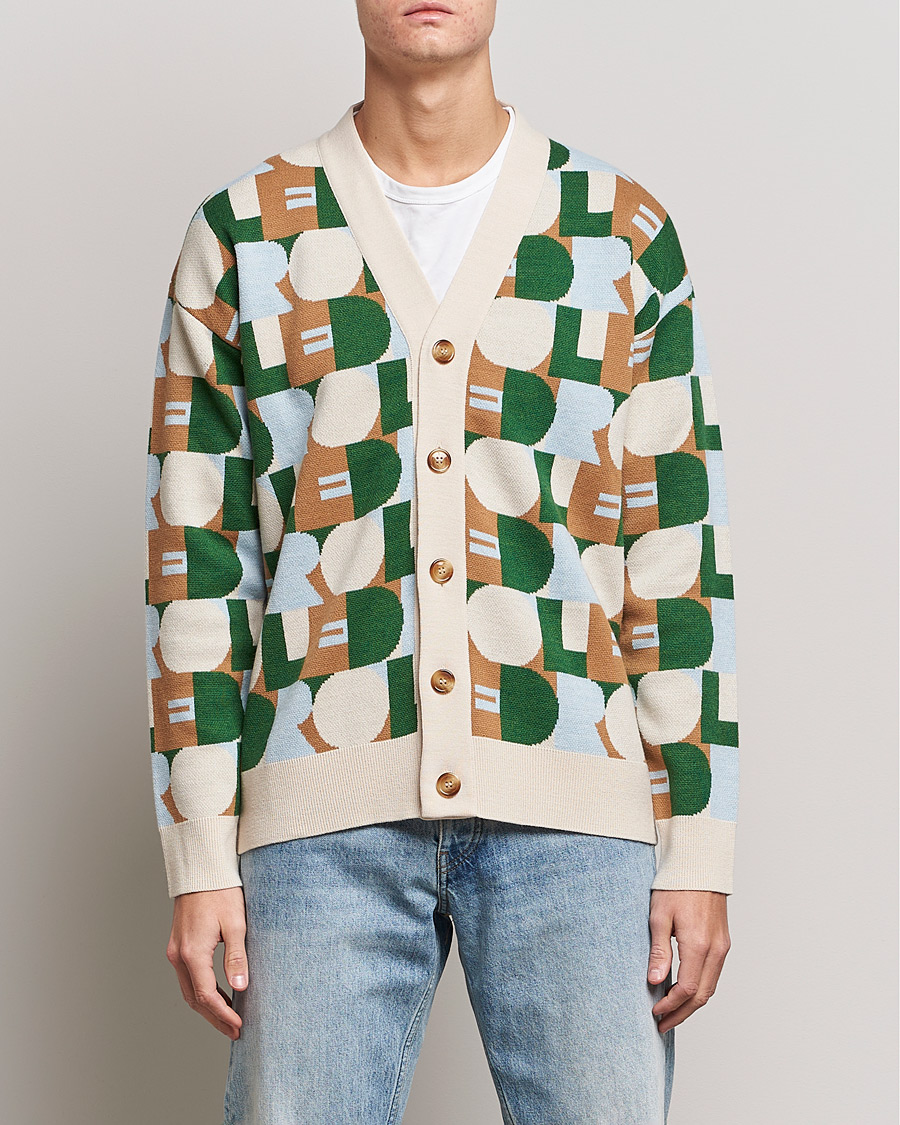 Herre | Cardigans | Drôle de Monsieur | Le Cardigan White/Beige