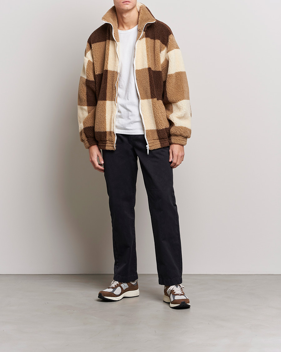 Herre | Jakker | Drôle de Monsieur | Teddy Fleece Jacket Brown/Beige
