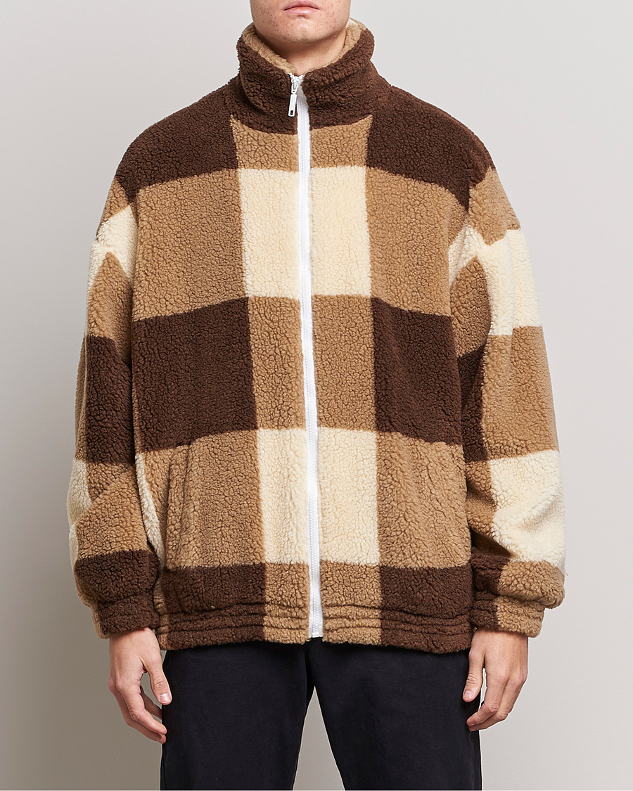 Herre | Jakker | Drôle de Monsieur | Teddy Fleece Jacket Brown/Beige